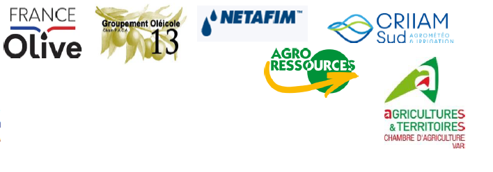 logo de france Olive Go13 Netafim CRIIAM SUD CA83 Agroressources